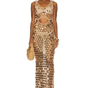 Gold Revolve Sundresses Women's Metallic Gold Dresses REVOLVE